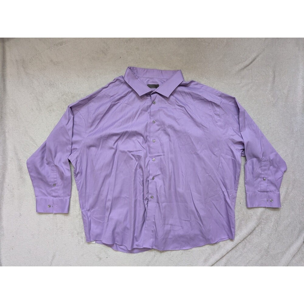 Calvin Klein Men’s Big & Tall Slim Fit Non-Iron Dress Shirt Size 22 34-35